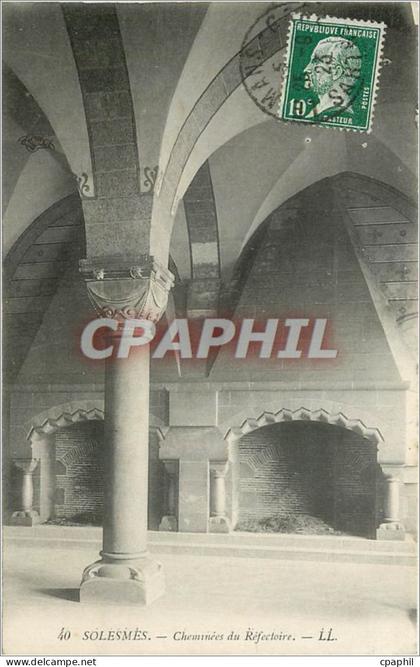 CPA Solesmes Cheminees du Refectoire