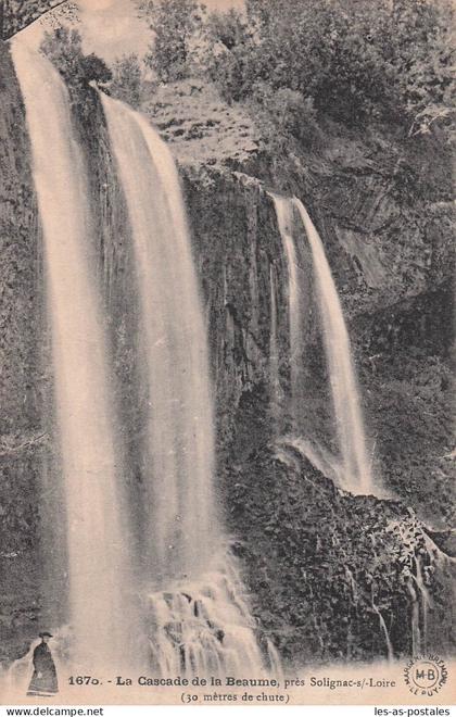 43 SOLIGNAC SUR LOIRE LA CASCADE DE LA BEAUME