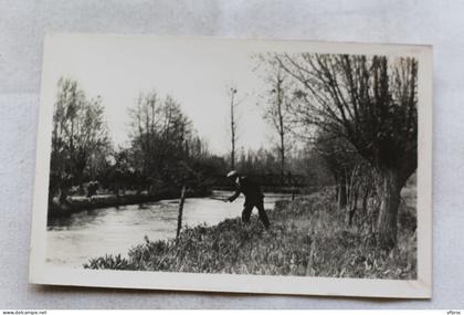 Cpsm, Sorel Moussel, bords de l'Eure, pêche, Eure et Loir 28
