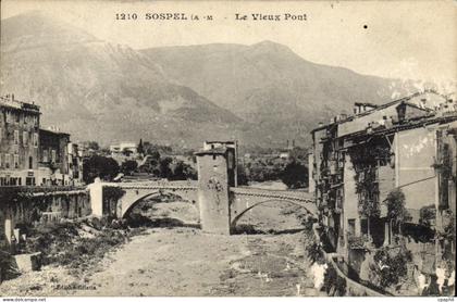 CPA Sospel Le Vieux Pont