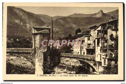 CPA Sospel Le Vieux Pont