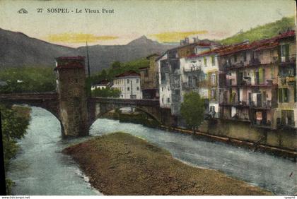 CPA Sospel Le Vieux Pont