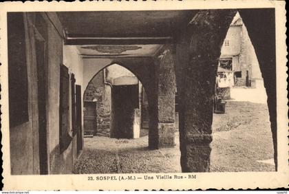CPA Sospel Una Vieille Rue