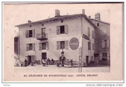 46 , SOUSCEYRAC , Hotel PRUNET ( pompe a essence )