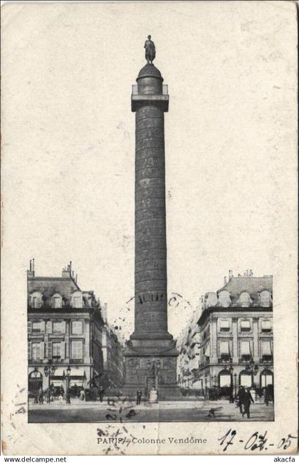 CPA PARIS 1e Place Vendome Colonne de Vendome (925814)