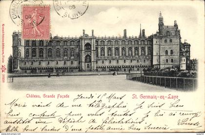 CPA Chateau Grande Facade St Germain En Laye