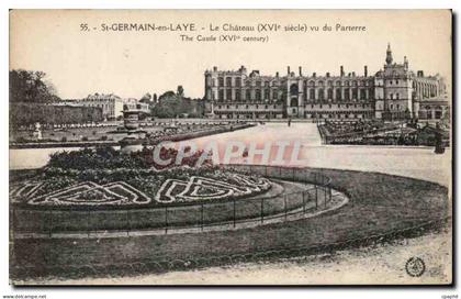 St Germain en Laye - Le Chateau vu du Parterre - CPA