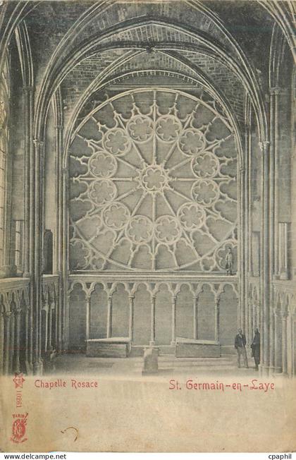 CPA Chapelle rosace st germain en laye