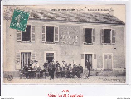 ETANG DE SAINT-QUENTIN: restaurant des pêcheurs, broutin - état