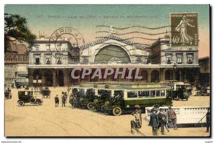 CPA Paris Gare de l Est Entree du Metropolitain Metro
