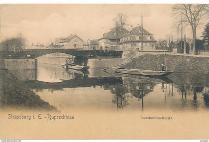 CPA (précurseur)-67- Strassburg Ruprechtsau (Strasbourg-Robertsau) Taubstummen Anstalt -Livraison offerte sous condition