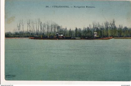 STRASBOURG  NAVIGATION  RHENANE             2 SCANS