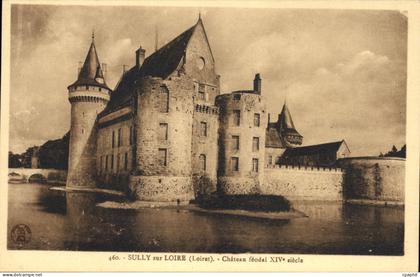 CPA Sully sur Loire Loiret Chateau feodal