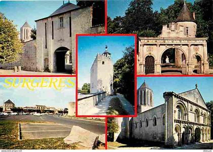 17 - Surgères - Multivues - Automobiles - CPM - Voir Scans Recto-Verso