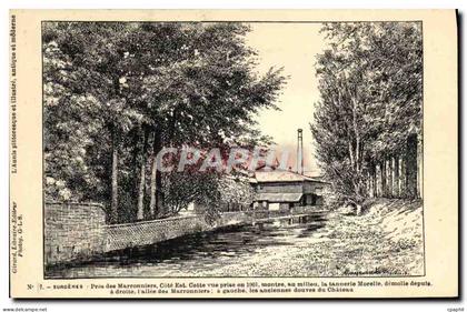 CPA Surgeres Pres des Marronniers Cote Est Vue Prise en 1901 Tannerie Morelle