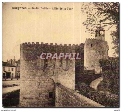 Surgeres - Le Jardin Public - Allee de la Tour - CPA