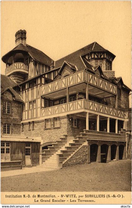 CPA Survilliers Le Grand Escalier, Les Terrasses FRANCE (1307810)