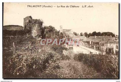 CPA Talmont (Vendee) La Rue du Chateau