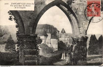Tancarville - Ruines de la Chapelle - CPA