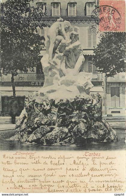 CPA Tarbes l'Inondation