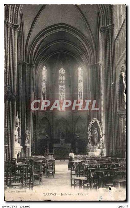 CPA Tartas Interieur de I Eglise