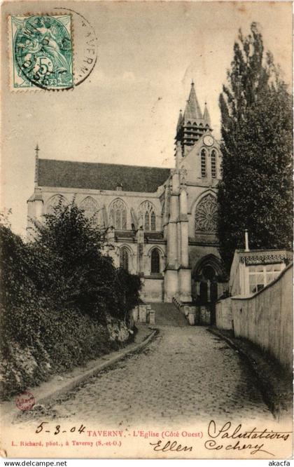 CPA TAVERNY - L'Église (350103)