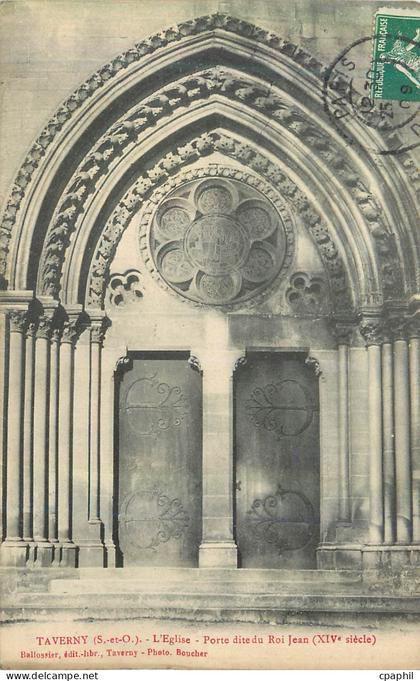 CPA Taverny (S et O) L'Eglise Porte dite du Roi Jean (XIVe Siecle)