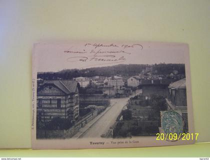 TAVERNY (VAL D'OISE) VUE PRISE DE LA GARE.