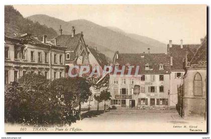 CPA Thann Place de l'Eglise