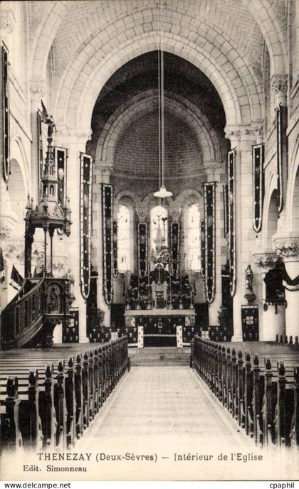 CPA Thenezay Interieur de l'eglise