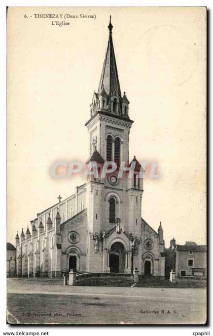 Thenezay - L'Eglise - CPA