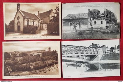 6 cartes - Thourotte  -( 60. Oise )