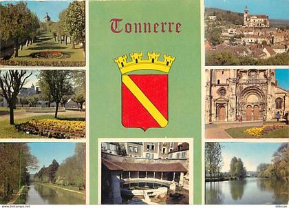 Carte Postale - 89 - Tonnerre - Multivues - Blasons - Flamme Postale de Tonnerre - CPM - Voir Scans Recto-Verso - Poscar
