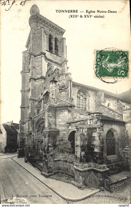 CPA Tonnerre Eglise Notre Dame