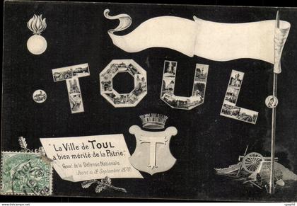 Toul - La Ville de Toul a bien merite de la Patrie - Souvenir - CPA
