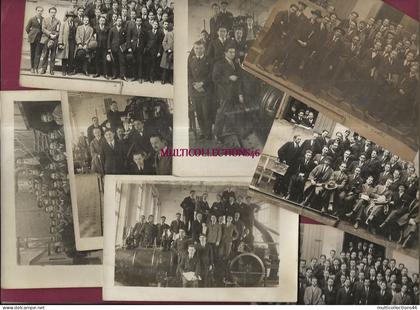 250326 - lot 7 cartes photos & 4 photos TOULOUSE 1924 Ecole électrotechnique institut électrique ELECTRICITE machine