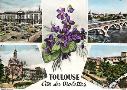 CPM Toulouse Cite des Violettes Toulouse La Villa Rose La Place du Capitale