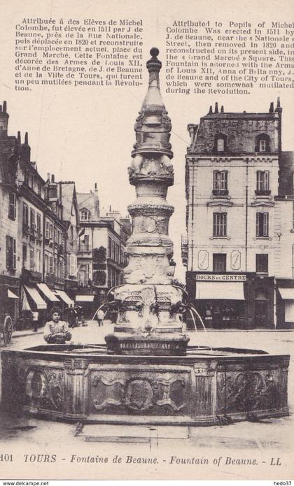 Tours - Fontaine de Beaune