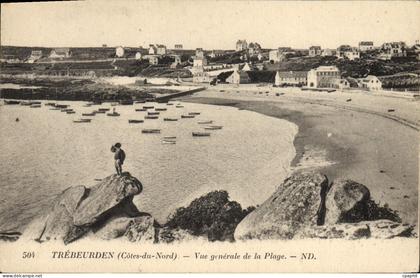 CPA Trebeurden Vue Generale De la Plage