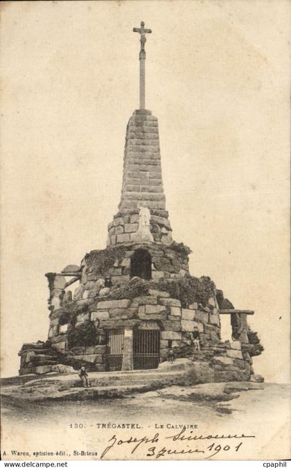 CPA Tregastel Le Calvaire