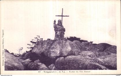 CPA Tregastel Rocher du Pere Eternel