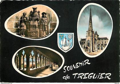 Carte Postale - 22 - Tréguier - Multivues - Blasons - Flamme Postale de Pleumeur Bodou - CPM - Voir Scans Recto-Verso -