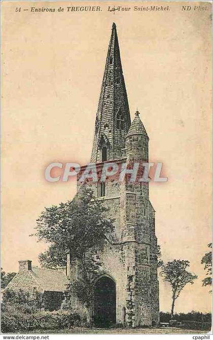 CPA Environs de Treguier La Tour Saint Michel