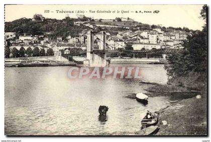 CPA Trevoux Ain Vue generale et le Quai
