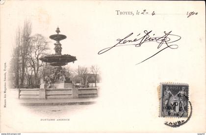 CPA Troyes Fontaine Argence