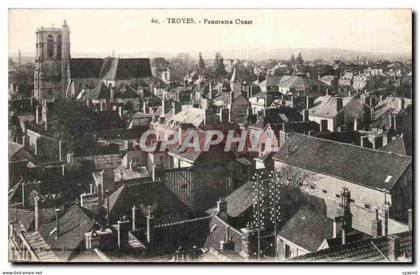 CPA Troyes Panorama Ouest