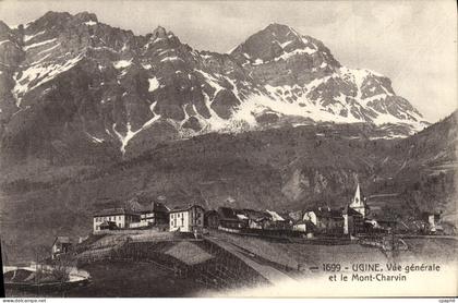 CPA Ugine Vue Generale et le Mont Charvin