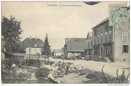 VALDOIE - la route de Giromagny.
