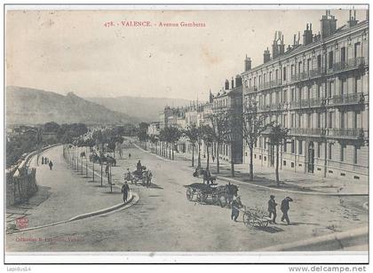 W626 /CPA  VALENCE (26) AVENUE GAMBETTA