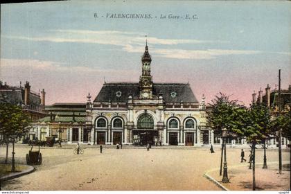 CPA Valenciennes La Gare